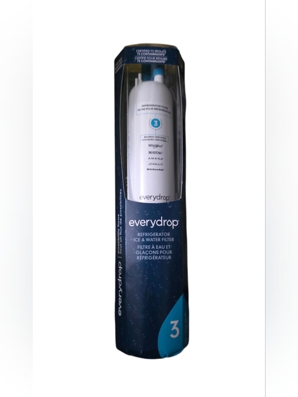everydrop Filter 3 EDR3RXD1B Refrigerator Water Filter 200 gal NSF White NIP